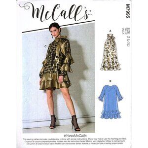 McCall's M7995 Misses L to XL Loose Fitting Dress Uncut Sewing Pattern
